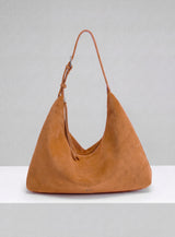 Sloan XL Shoulder Bag - Suede Tan