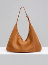 Sloan XL Shoulder Bag - Suede Tan