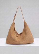 Sloan XL Shoulder Bag - Suede Taupe