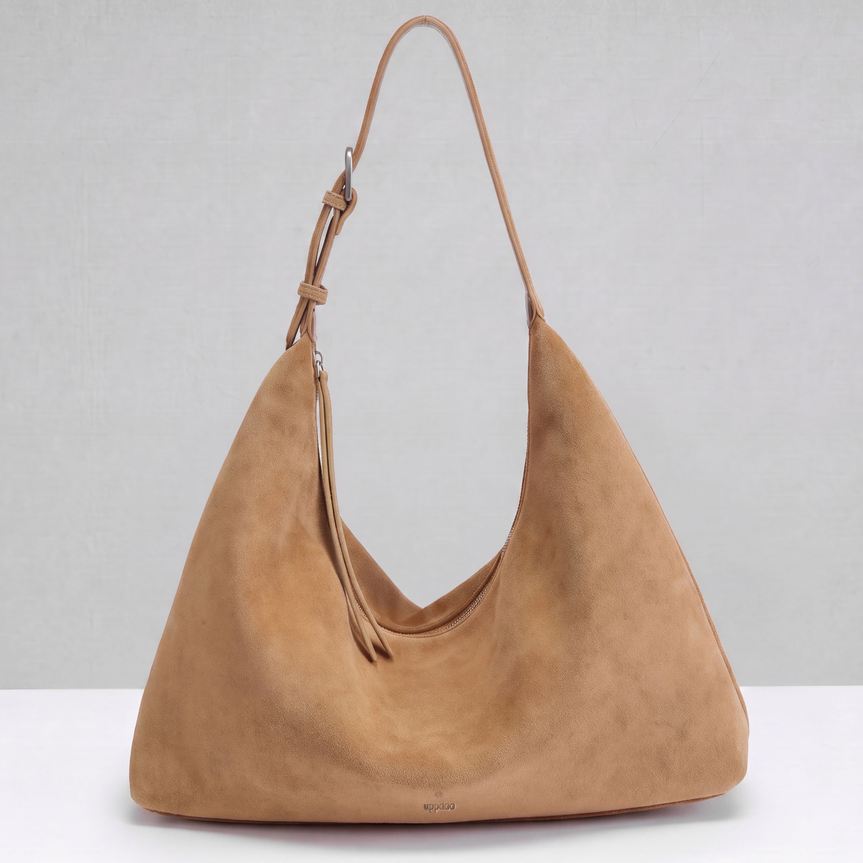 Sloan XL Shoulder Bag - Suede Taupe