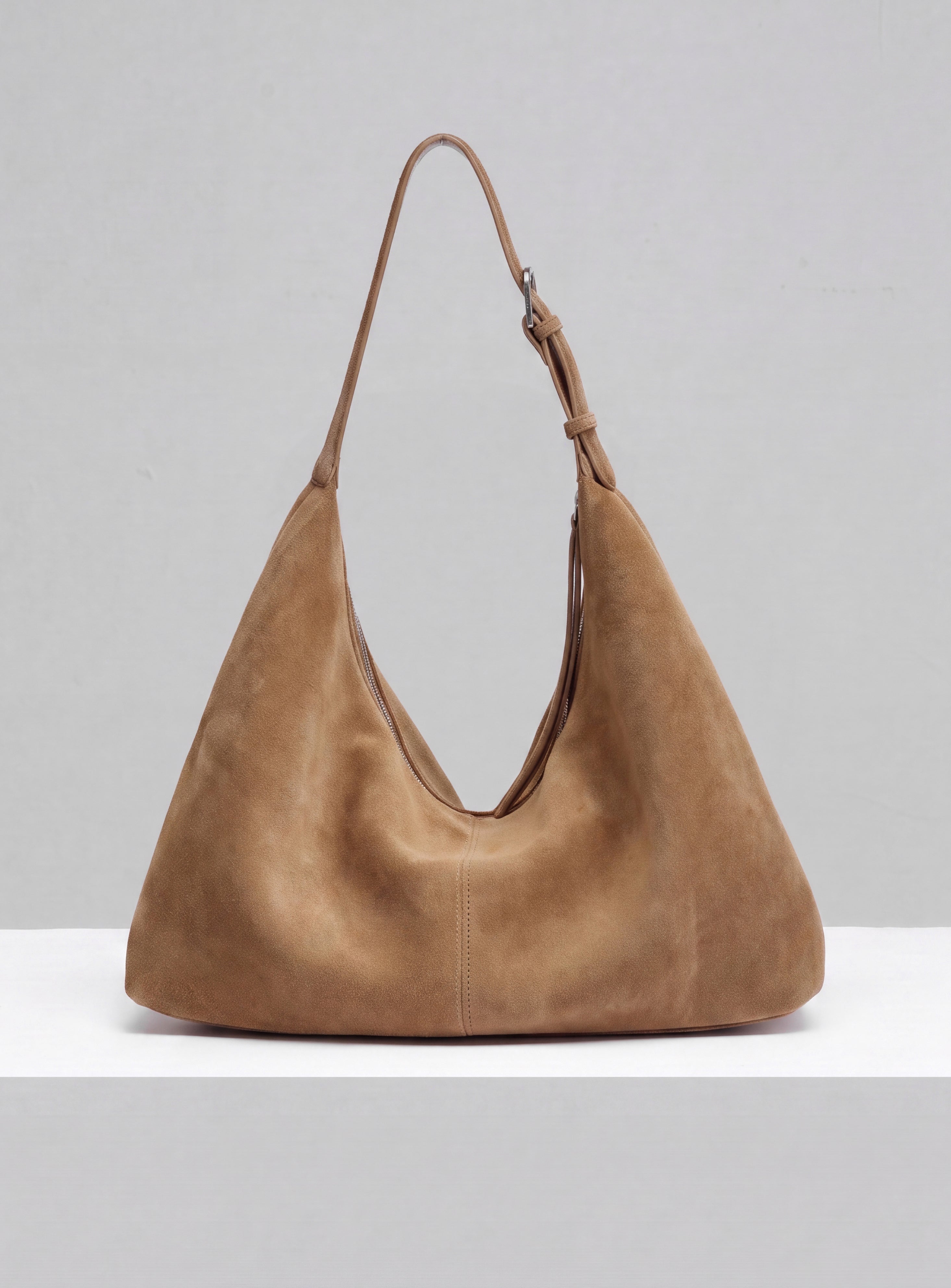 Sloan XL Shoulder Bag - Suede Taupe