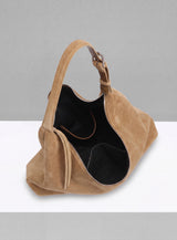 Sloan XL Shoulder Bag - Suede Taupe
