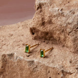 Rema Emerald Green Stud Earrings