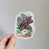 Calathea & Totoro Sticker
