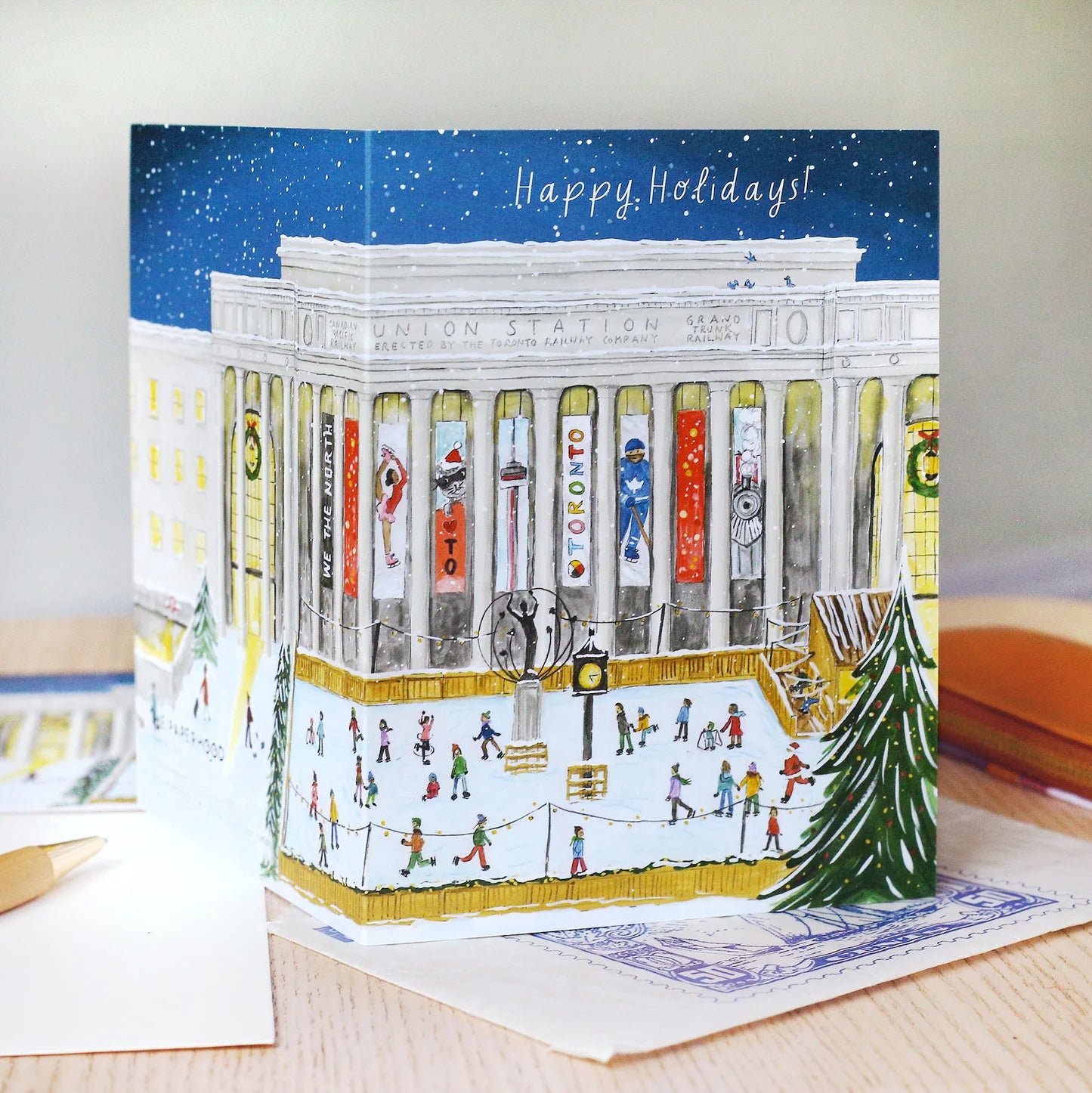Holiday Union Wrap Around Card