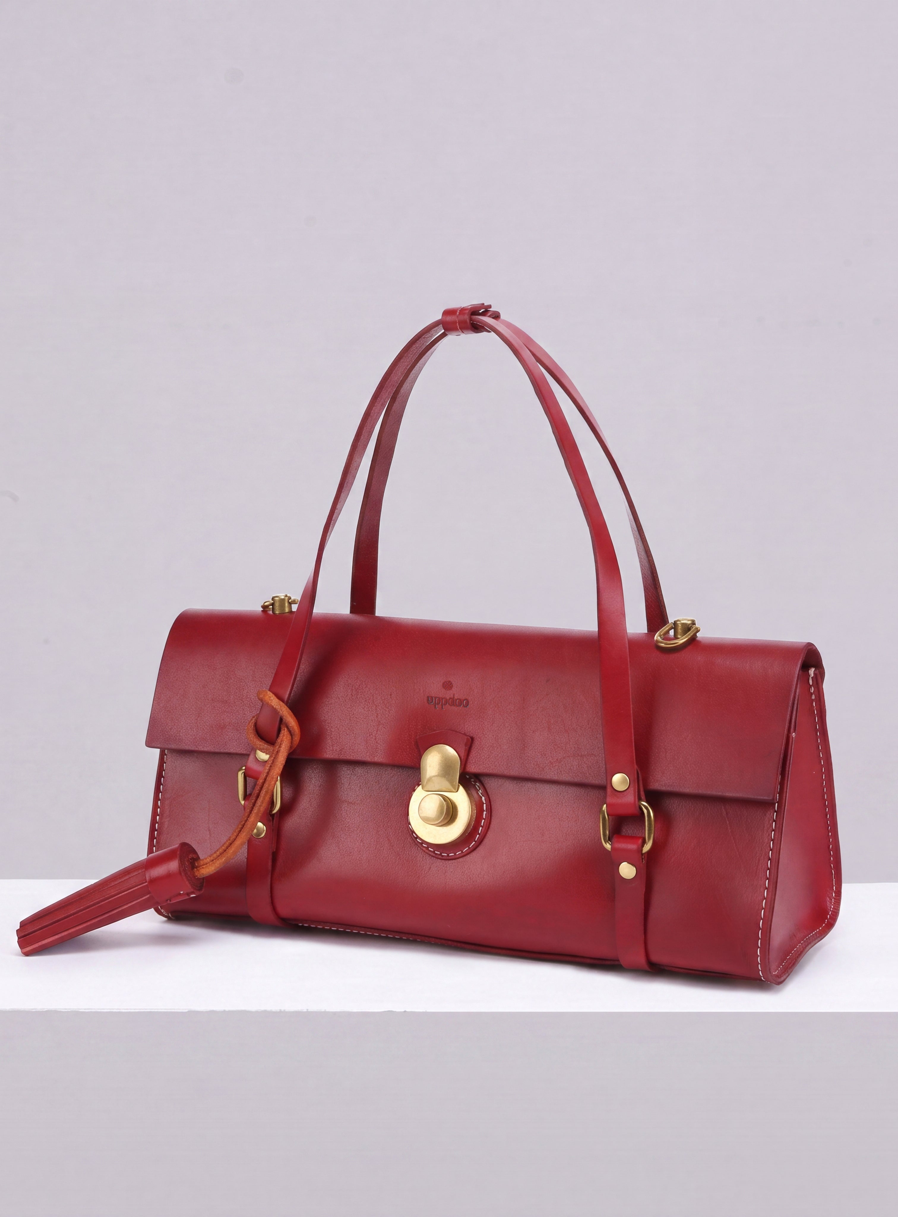 Vive 2.0 Classic Baguette Satchel- Bordeaux