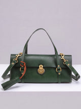 Vive 2.0 Classic Baguette Satchel- Hunter Green