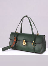 Vive 2.0 Classic Baguette Satchel- Hunter Green