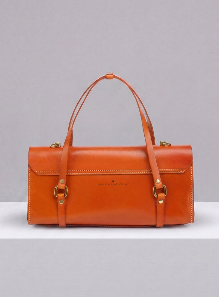 Vive 2.0 Classic Baguette Satchel- Tan