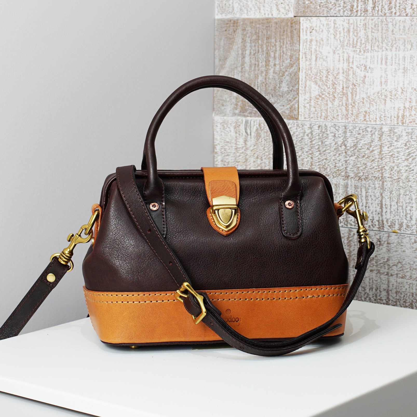 Wonder 'XL' Vintage Top-handle Satchel - Espresso