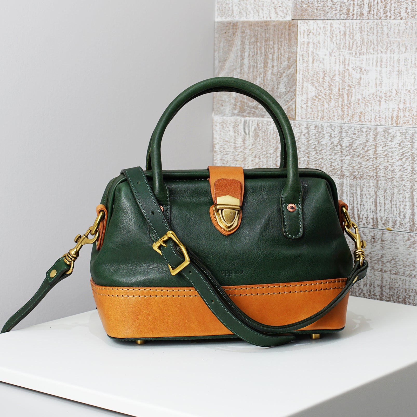Wonder 'XL' Vintage Top-handle Satchel - Hunter Green