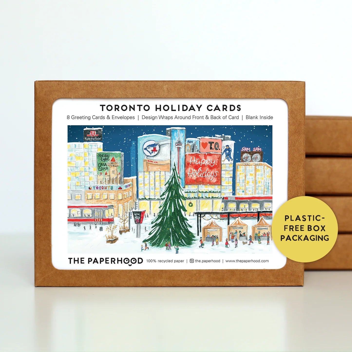 Holiday Assorted Box of 8 'Yonge & Dundas' Cards