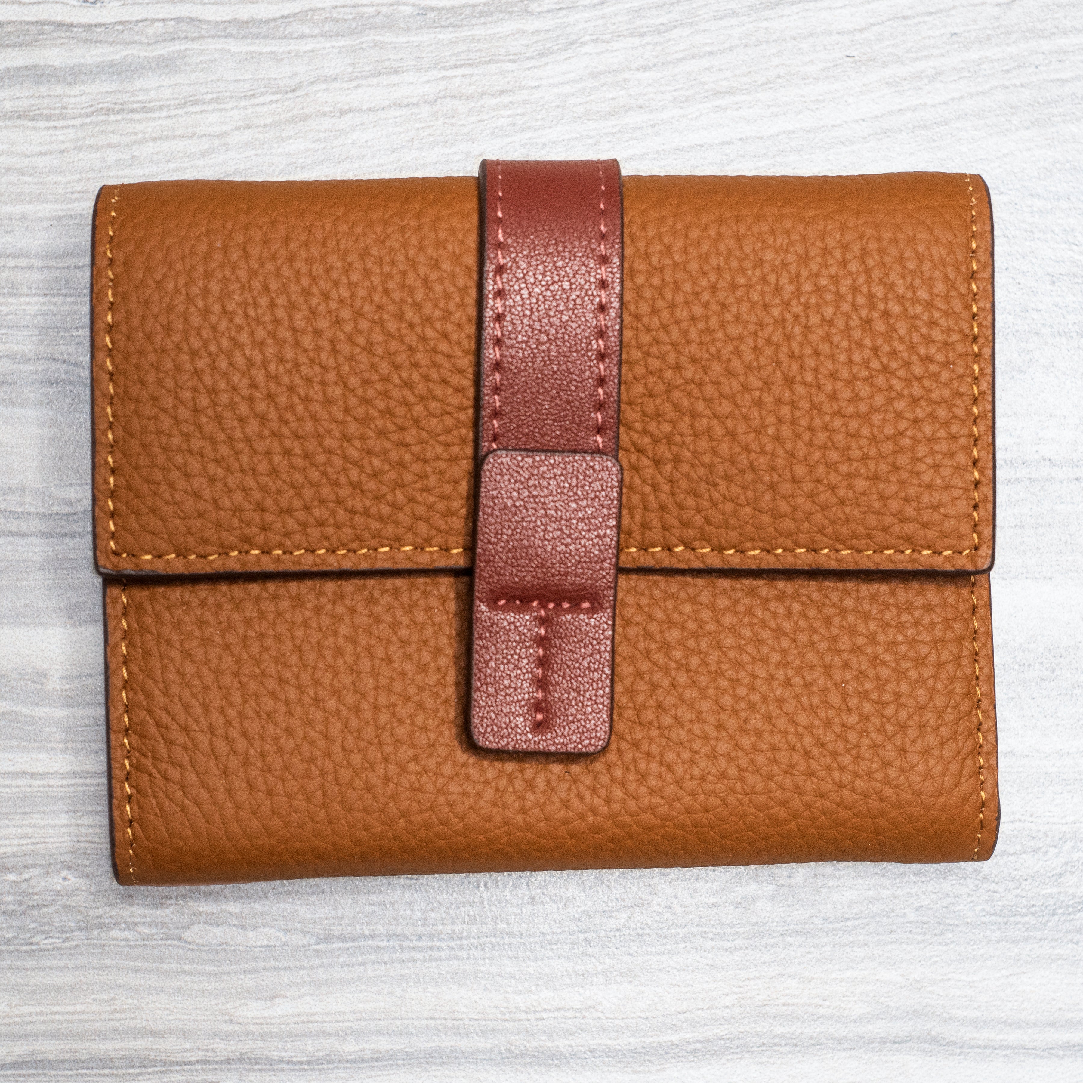 TOGO Two-tone Tri-fold Wallet