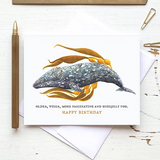 Birthday Grey Whale Card