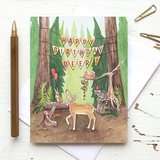 Birthday Deer Party Card