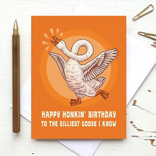 Birthday Silly Goose Card