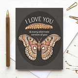 Love Moth Card