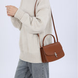 Aura Top-handle Satchel - Caramel