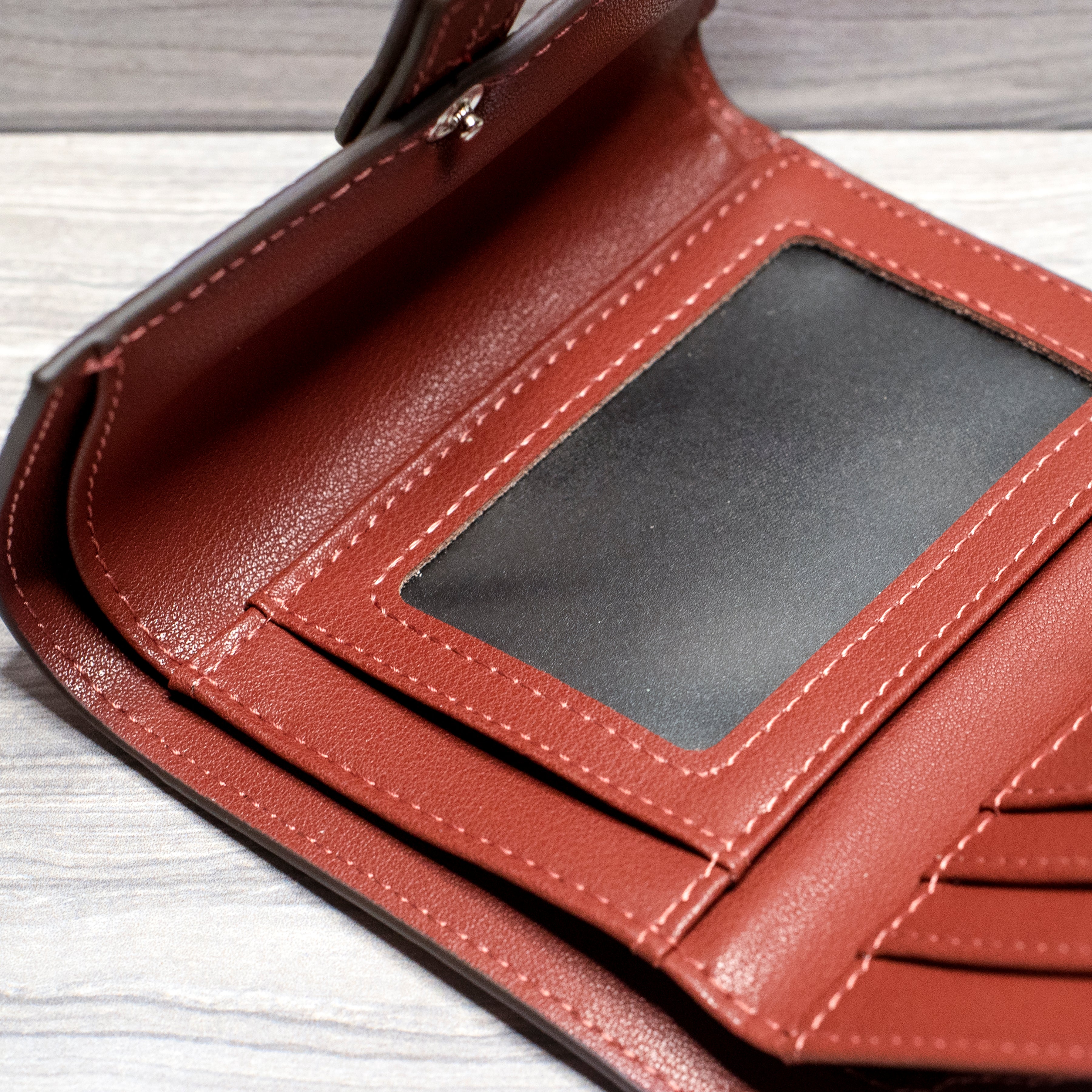 TOGO Two-tone Tri-fold Wallet