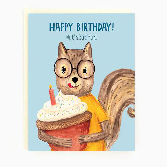 Birthday Squirrel Card