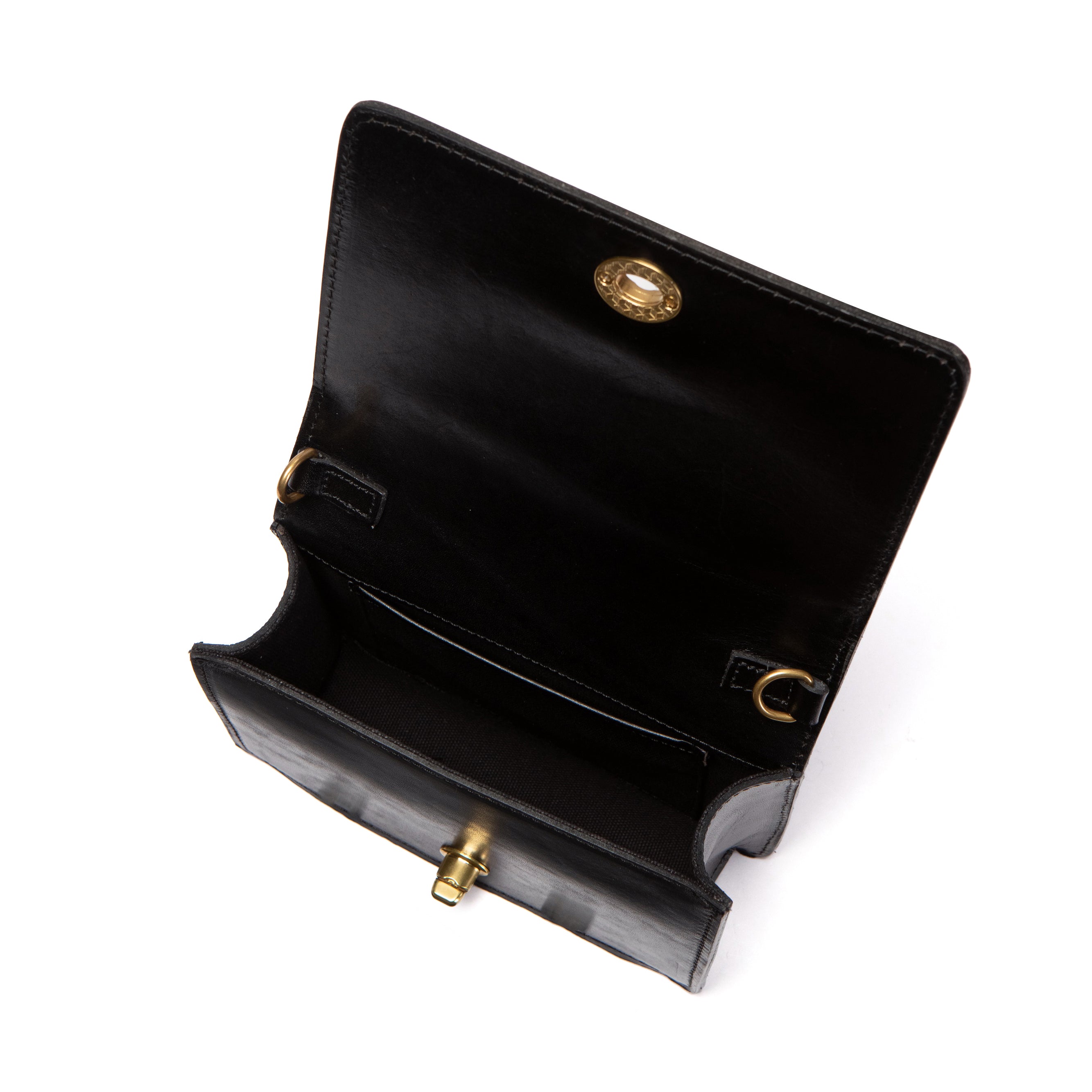 Turn-loc Mini Satchel - Black