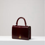 Turn-loc Mini Satchel - Chestnut