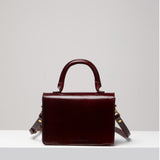 Turn-loc Mini Satchel - Chestnut