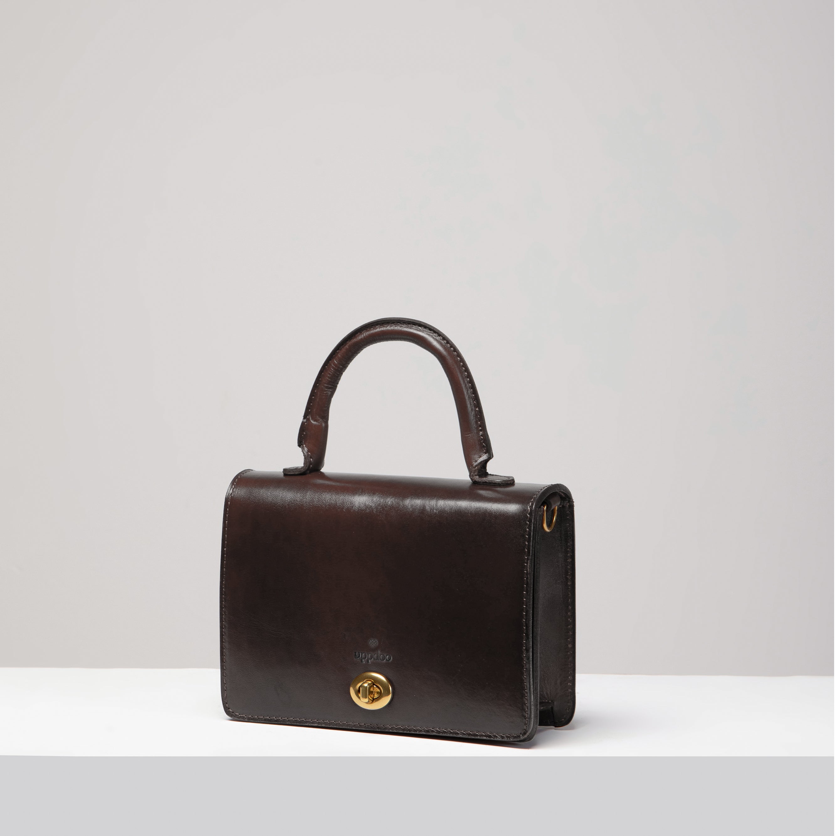 Turn-loc Mini Satchel - Espresso