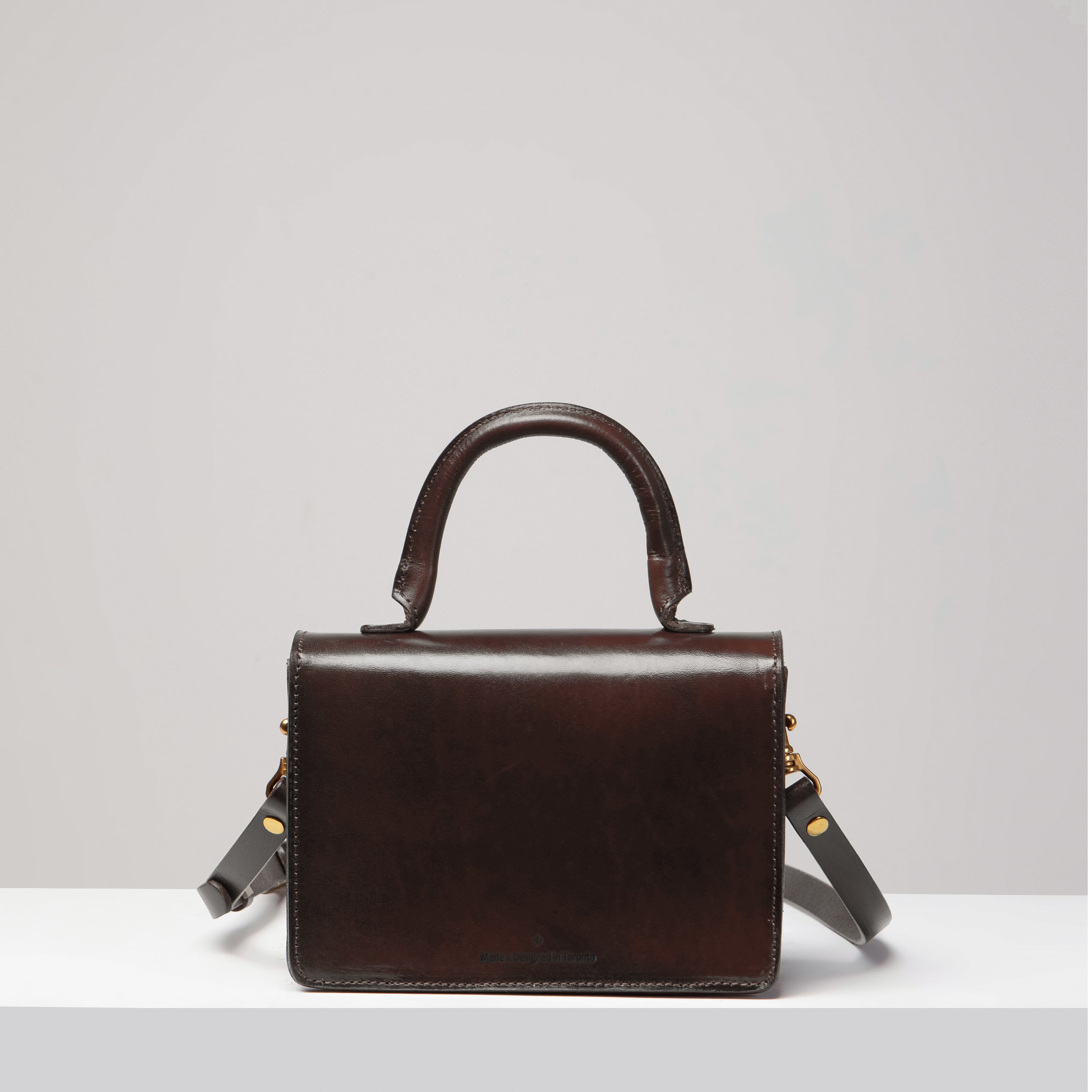 Turn-loc Mini Satchel - Espresso