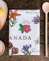 Canadian Wildflower Tea Towel