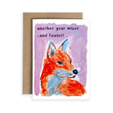 Foxy Birthday Card