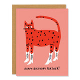 Birthday Cowboy Kitty Card