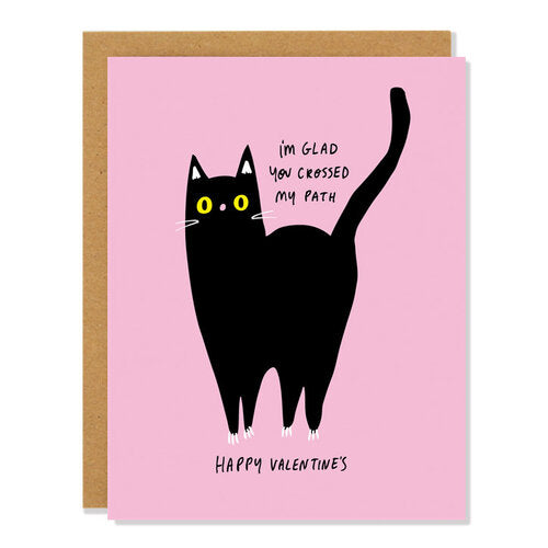 Crossed Path Valentine Card