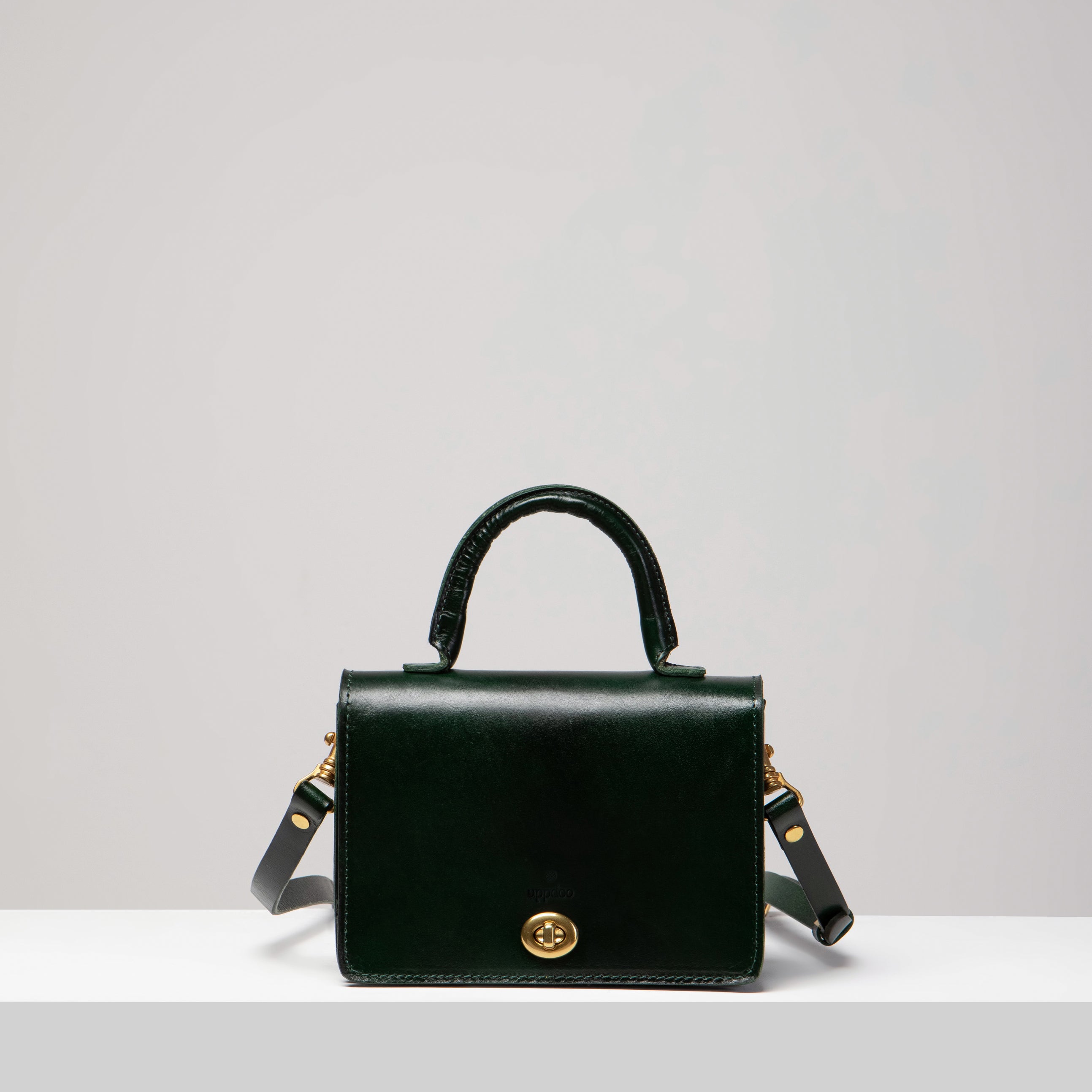 Turn-loc Mini Satchel - Hunter Green