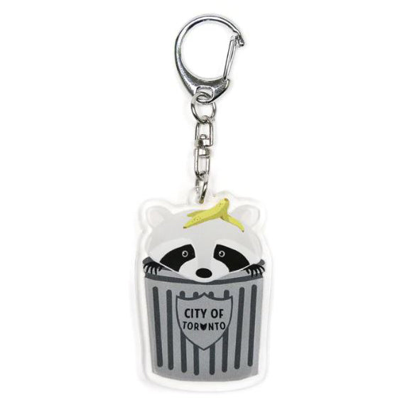 Trash Panda Raccoon Keychain