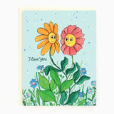 Love Flower Couple Card