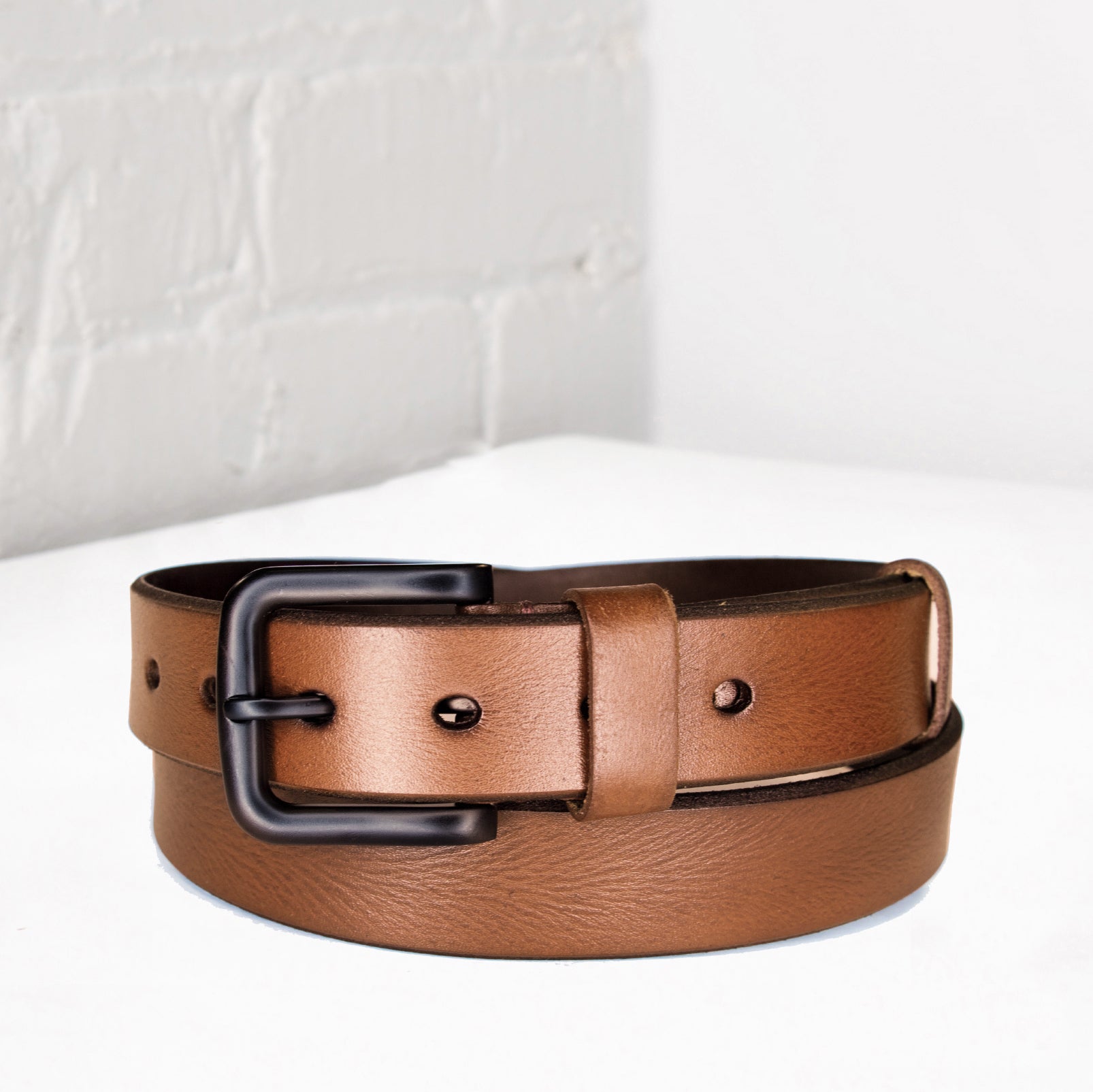 'Novara' Italian Leather Belt - Espresso