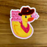 Rodeo Duck Sticker