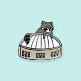 Raccoon Skydome Enamel Pin