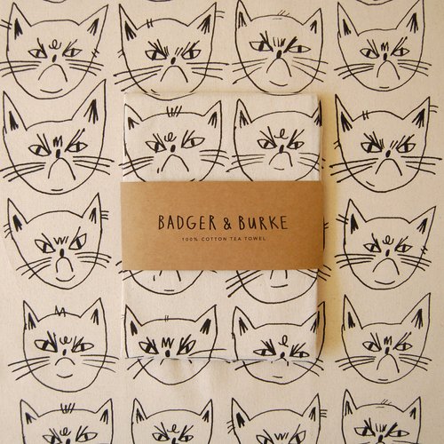 Snitty Kitty Tea Towel