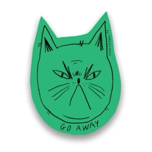 Snitty Kitty - Go Away Sticker