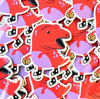 Clumsy Raptor Sticker
