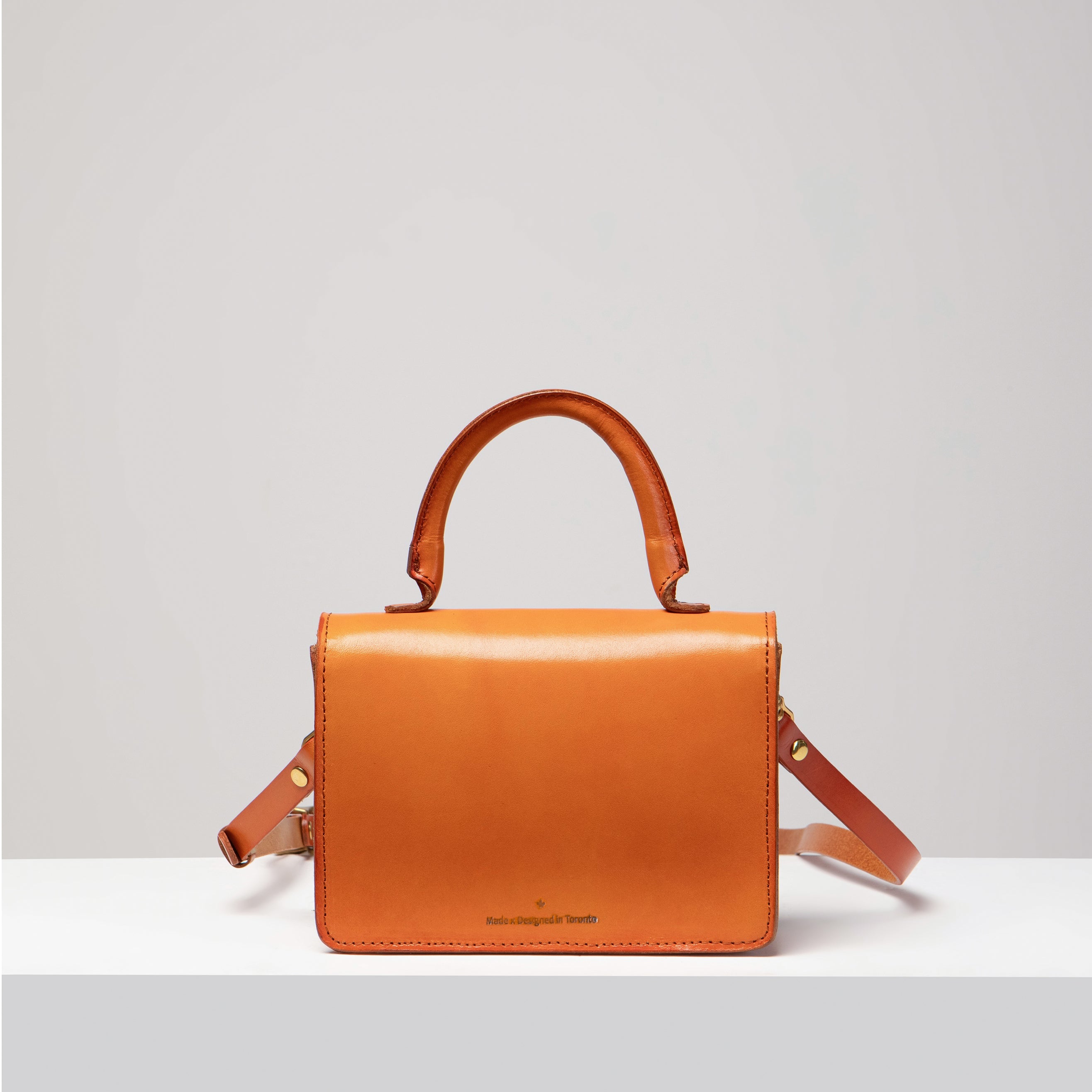 Turn-loc Mini Satchel - Tan