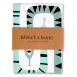 Twin Snakes Tea Towel
