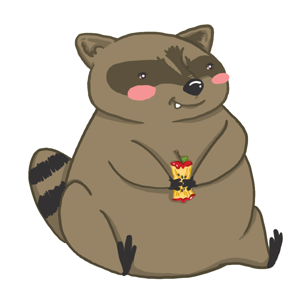 Toby the Raccoon Sticker