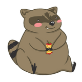 Toby the Raccoon Sticker