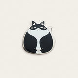 Sleepy Kitty (Tuxedo) Pin