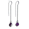 SkyGem Designs - Gemstone Drop Earrings (Amethyst)