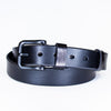 'Novara' Italian Leather Belt - Black