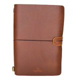 'Explore' Leather Bound Traveler's Notebook - Small Chestnut